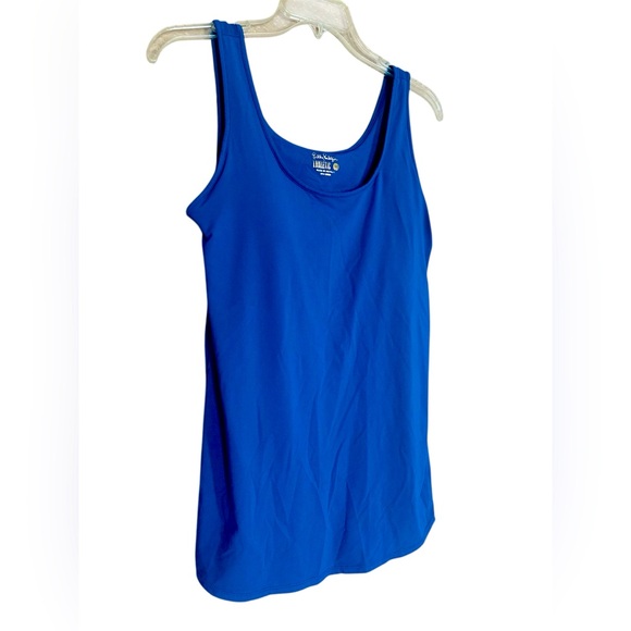 Lilly Pulitzer Tank Top Luxletic Oyster Blue Sunray with Bra women’s medium - Picture 4 of 13